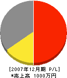 新田工務店 損益計算書 2007年12月期