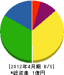 江沢汽機工業 貸借対照表 2012年4月期