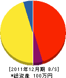 大塚工務店 貸借対照表 2011年12月期