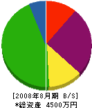 福友電通 貸借対照表 2008年8月期