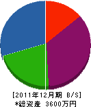 亀山工業 貸借対照表 2011年12月期