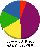 ジャパントータルアート 貸借対照表 2008年12月期