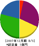 稲垣建設 貸借対照表 2007年12月期