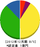 中澤組 貸借対照表 2012年12月期