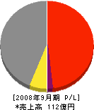 平和奥田 損益計算書 2008年9月期