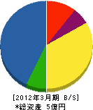 桜井石材 貸借対照表 2012年3月期