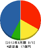 田村組 貸借対照表 2012年4月期