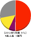 丸昭電機 損益計算書 2012年5月期