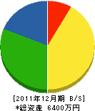 坂口ポンプ店 貸借対照表 2011年12月期