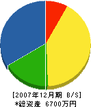 田里水道ポンプ工業所 貸借対照表 2007年12月期