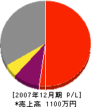 松浦電気 損益計算書 2007年12月期