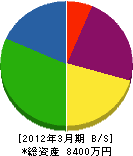 山本工業所 貸借対照表 2012年3月期