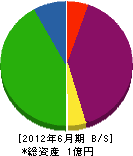 萩原商事 貸借対照表 2012年6月期