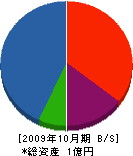 大内漁網 貸借対照表 2009年10月期