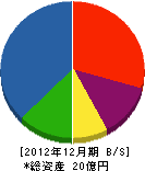 和田電気 貸借対照表 2012年12月期