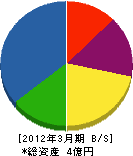 高槻 貸借対照表 2012年3月期