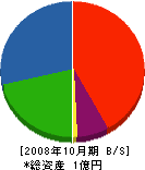 東京造園 貸借対照表 2008年10月期