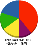 和田長建設 貸借対照表 2010年9月期