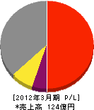 日本ビソー 損益計算書 2012年3月期