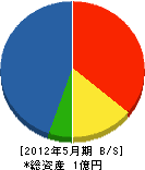 笠松電気 貸借対照表 2012年5月期