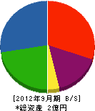 武田鉄骨 貸借対照表 2012年9月期
