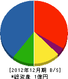 成田設備 貸借対照表 2012年12月期