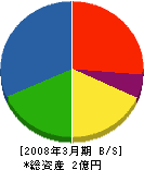 稲田工務店 貸借対照表 2008年3月期