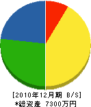 香川設備工業所 貸借対照表 2010年12月期
