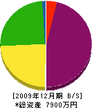 萩原建設 貸借対照表 2009年12月期