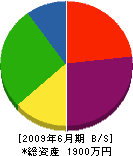 後藤昭工務店 貸借対照表 2009年6月期