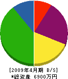 田嶋建設 貸借対照表 2009年4月期