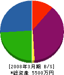 三浦機械管工業 貸借対照表 2008年3月期