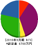 山本空調サービス 貸借対照表 2010年9月期