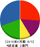 薦田建設 貸借対照表 2010年6月期