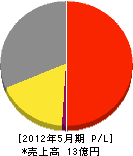 日本ソフト開発 損益計算書 2012年5月期