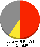 渡辺ガラス店 損益計算書 2012年5月期