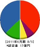 重田組 貸借対照表 2011年6月期
