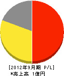 山田電設 損益計算書 2012年9月期
