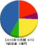 大澤組 貸借対照表 2010年10月期