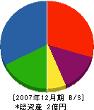 昭友建設 貸借対照表 2007年12月期