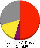 迎田電設 損益計算書 2011年10月期