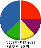 平田建設 貸借対照表 2009年4月期