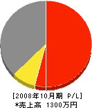 坂本工務店 損益計算書 2008年10月期