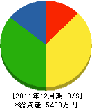 林田美装テント 貸借対照表 2011年12月期