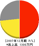 磯崎塗装 損益計算書 2007年12月期