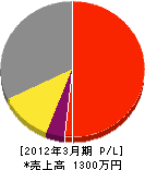 田口電気 損益計算書 2012年3月期