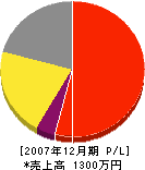 松原庭園 損益計算書 2007年12月期