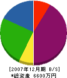 藤倉設備工業 貸借対照表 2007年12月期