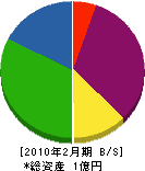 田中建設 貸借対照表 2010年2月期