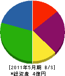 西日本興産 貸借対照表 2011年5月期
